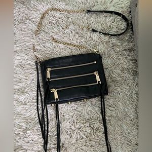 Rebecca Minkoff Moto 3 Zip Leather Crossbody bag